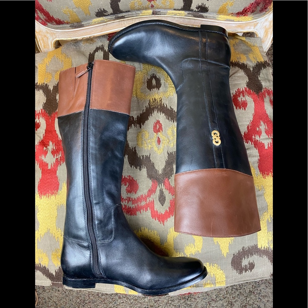 Cole Haan Beautiful Leather Rigby Riding Boots - Picture 3 of 16